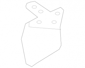 Mercedes GLA 14-20 bonnet lock bracket