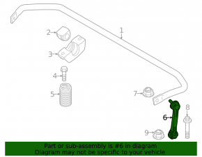 Rear left stabilizer link BMW 5 G60 24-26
