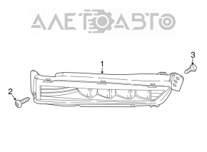 Left fog light for Acura MDX 22-26 LED, Type S Advance