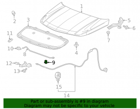 Chevrolet Bolt EUV 22-23 Hood Support Rod Latch