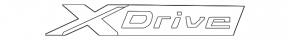 BMW 5 G30 17-23 Xdrive trunk lid emblem, chrome