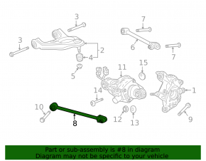 Lower control arm rear left Acura TLX 15-