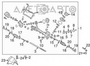 Steering tip right Hyundai Sonata 15-17 CTR