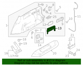 Black right wheel arch trim trim for VW Tiguan 18-24 (for 2 rows)