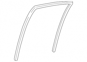 Rear left glass seal for Lexus IS200 IS300 99-05