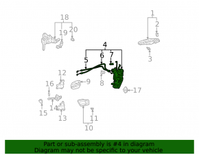 Front right door lock Lexus RX300 98-03