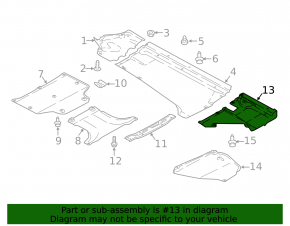 Underbody protection rear left Audi Q5 80A 18-24