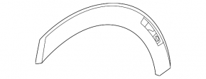 Rear right fender arch trim Chevrolet Equinox EV 24-26 black gloss, scratches