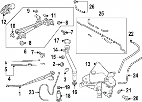 Washer reservoir neck Subaru Forester 25-26