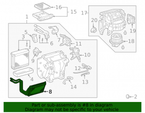 Lexus GX470 03-09 Heater Radiator