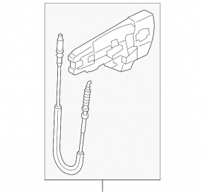 Front right door handle mechanism for Audi A4 B8 08-16 without cable