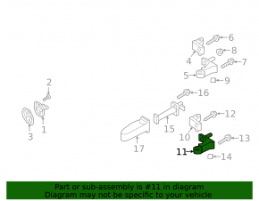 Door hinge lower rear right Audi A5 F5 17-