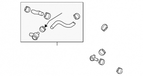 Bypass valve right complete Porsche Macan 15- with flange