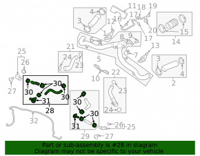 Bypass valve right complete Porsche Macan 15- with flange