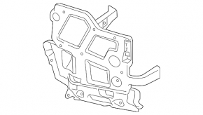 Rear bumper bracket left Porsche Panamera 14-16