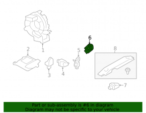 Airbag sensor rear left Subaru Forester 17-18 SJ