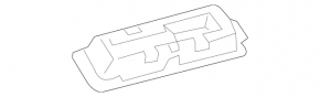 Ceiling light rear left Mercedes W213 E 17-23 black