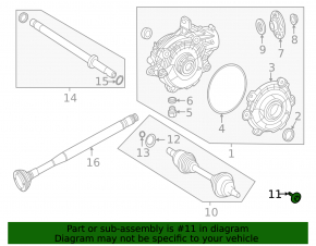 Front left outer CV joint mounting bolt for Mercedes X247 GLB 20-26 50mm