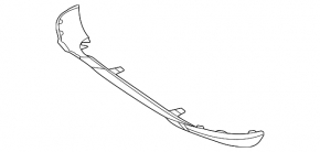 Mercedes X167 GLS 450 20-23 Front Bumper Lip