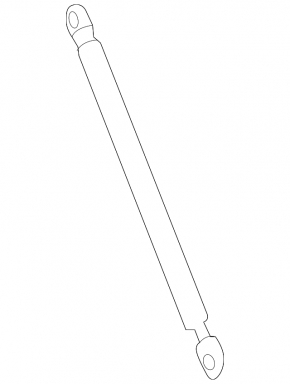 Left tailgate shock absorber Mercedes E-class W212 11-16