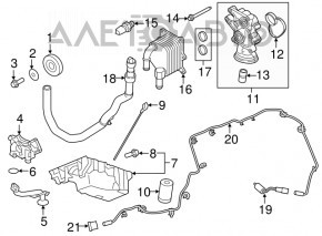 Oil filter housing Ford Edge 15-18 3.5
