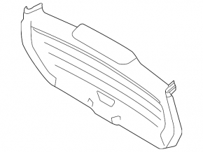 Lower Trunk Door Trim Ford Flex 09-19 Black