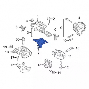 Battery bracket Ford Focus mk3 11-18