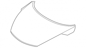 The bare hood of a Nissan Juke 11-17