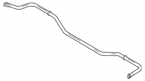 Rear stabilizer Ford Mustang mk6 15-21.5mm, rusty