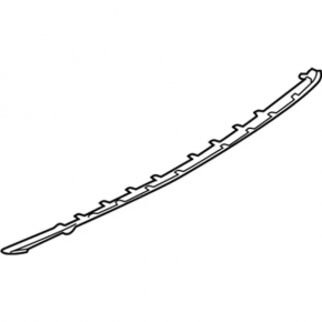 Rear bumper lip trim Ford Edge 15-18 pre-restored for towbar