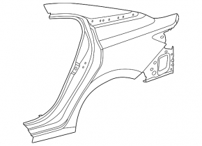 Quarter wing rear left Nissan Sentra 20-24