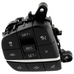 Left steering wheel controls for radar and lane keeping assist on a Ford Escape MK4 2022