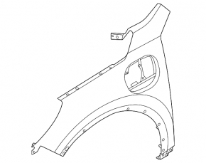 Front left fender for Ford Escape 20-25 plug-in