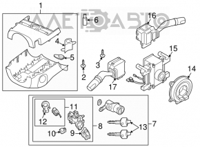 Mazda CX-7 06-11 Steering Angle Sensor