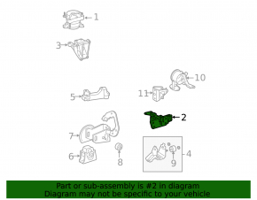 Engine mount left Toyota Rav4 06-12