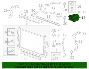 Expansion tank cooling Chevrolet Cruze 11-15