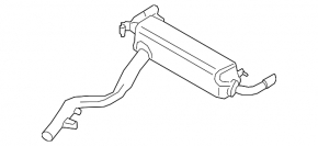 Muffler rear part with barrel BMW 3 G20 19- 2.0T