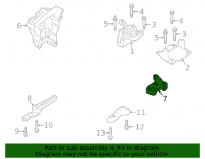 Engine mount bracket left VW CC 08-17
