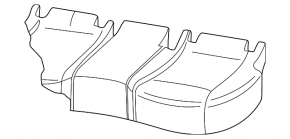Rear row of seats 2 row VW Taos 22-25 black with gray