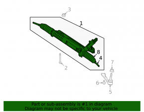 Power steering rack BMW 1 E82 08-13