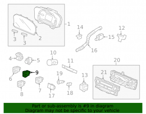 Honda Accord 13-17 Stability and Collision Prevention Switch