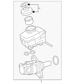 Master Brake Cylinder with Reservoir Lexus GS300 GS350 06-11