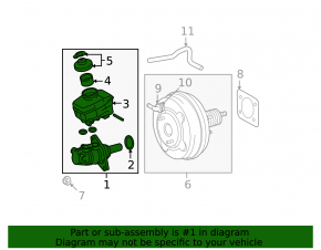 Master Brake Cylinder with Reservoir Lexus GS300 GS350 06-11