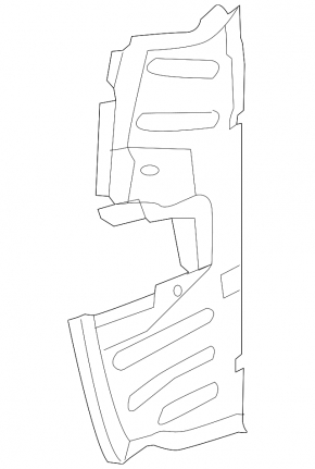 Right radiator deflector Audi A6 C7 12-15 3.0T