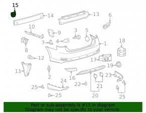 Rear right amplifier fang Lexus Hs250h 10-12
