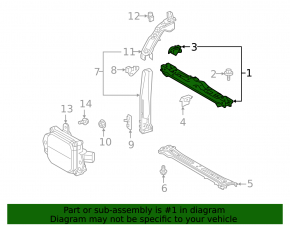 Toyota Rav4 19-24 radiator panel with eyelashes