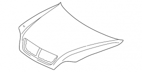 Lexus RX300 98-03 bare hood