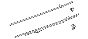 Right hood-wing seal for Lexus RZ300e RZ450e 23-25
