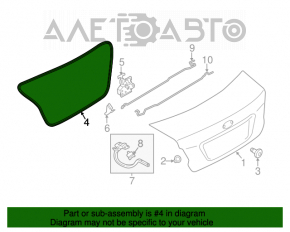 Subaru Impreza 17-23 GK Trunk Lid Seal