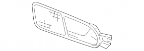 Interior rear left door handle for VW Tiguan 09-18 with buzzer